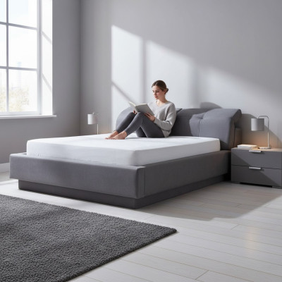 Bett Design Doppelbett Material Holz Betten Polster Schlafzimmer Möbel 160x200