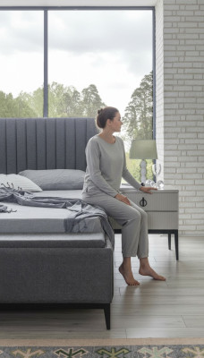 Design Konsole 2x Nachttisch Beistell Tische Schlafzimmer Holz Konsolen Neu