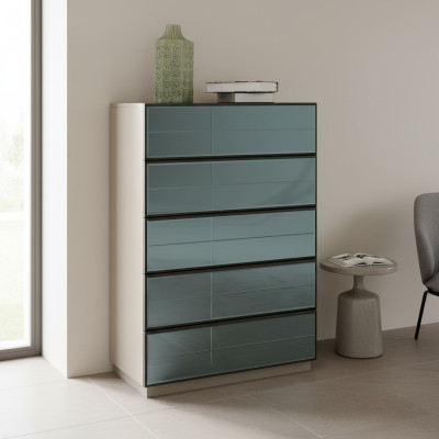 Spiegel Front Kommode Schränke Grauer Hochschrank Spiegel Sideboard Luxus design