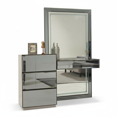 Schminktisch Kommode mit Spiegel Konsole Kommoden Holz Modern Schlafzimmer