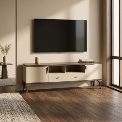 estetichnyj-derevjannyj-shkaf-pod-televizor-komod-tv-tumba-v-bezhevyx-tonax