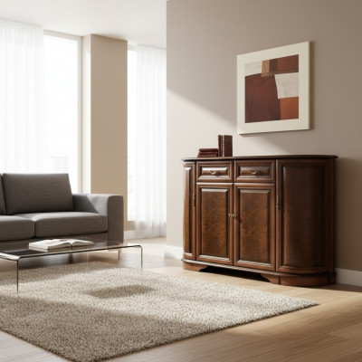 Braune Kommode Antik Stil Sideboard Anrichten Kommoden Holz Schrank