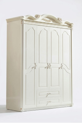 Klassischer Kleiderschrank Schrank Weiß Schränke Schlafzimmer Holz Neu
