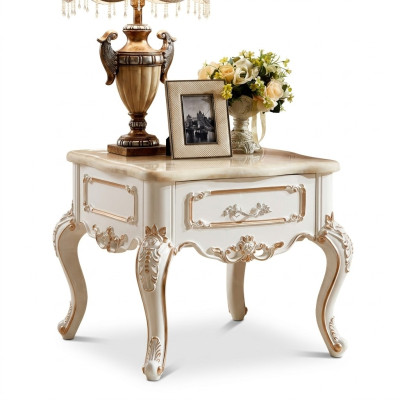 Beistelltisch Tische Wohnzimmer Luxus Weiß Tisch Möbel Couchtisch Neu