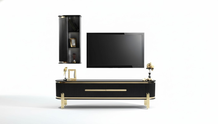 tv Schrank Luxus Sideboard Möbel Kommode Wohnzimmerschrank Schränke Regal Holz