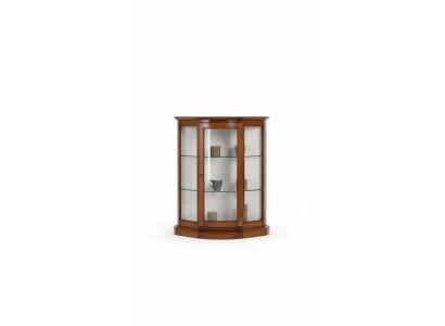 Vitrinen Glas Schrank Braun Vitrine Wohnzimmer Holz Anrichte Luxus Möbel Neu