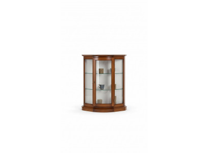 Vitrinen Glas Schrank Braun Vitrine Wohnzimmer Holz Anrichte Luxus Möbel Neu