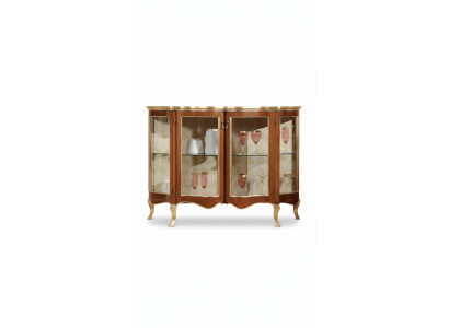 Vitrine Kommode Glaskommoden Luxus Sideboard Schränke Braun Italienische Möbel