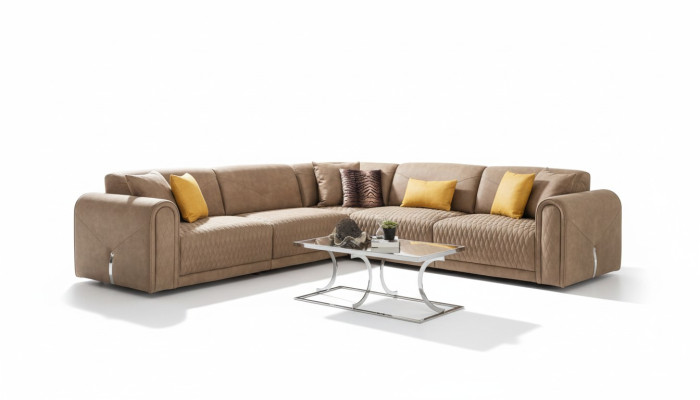 Textil Sofa Couch Ecksofa Eckgarnitur Polster Sofas Couchen Möbel Stoff