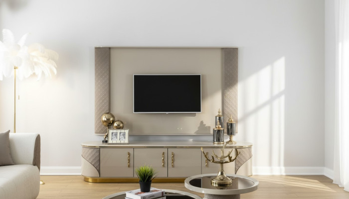 Modern TV-Lowboard Luxus TV-Schrank Stilvoll RTV Wohnzimmer TV-Kommode NEU