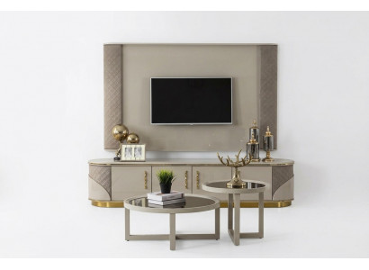 Modern TV-Lowboard Luxus TV-Schrank Stilvoll RTV Wohnzimmer TV-Kommode NEU