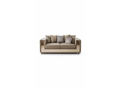 Chesterfield Sofa 4 Sitz Wohnzimmer Modern Design Blau Sofas Textil Couchen