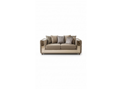 Chesterfield Sofa 4 Sitz Wohnzimmer Modern Design Blau Sofas Textil Couchen