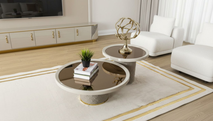 Luxus Moderner Couchtisch Tisch Design Tische Holz Wohnzimmer Beistell Neu