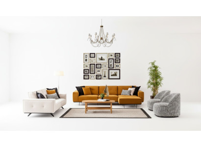 Luxus Couchen Design Couch Sofa Textil Möbel 4tlg. Sofagarnitur Stoff