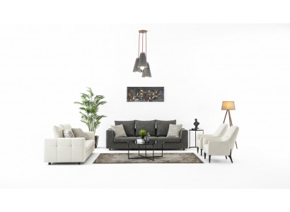 Luxus Sofagarnitur Modern Set 3+2+1+1 Sitzer Sofa Couch Garnitur Design Couchen