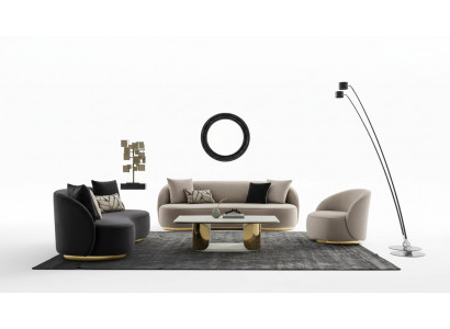 Sofagarnitur 4+3+1 Sitz Set Design Sofas Polster Sitz Couchen Modern Sofa