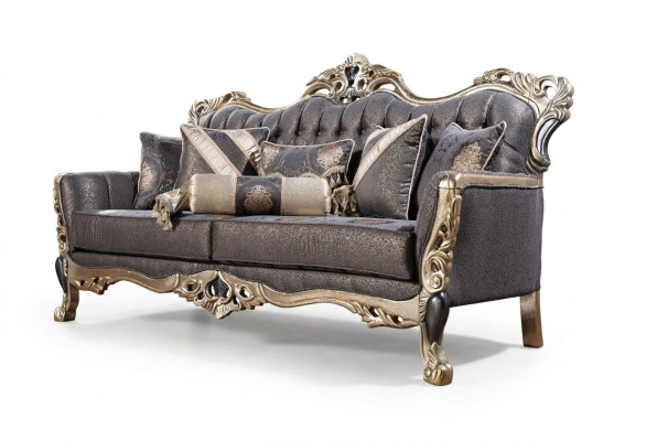 Luxus Sofa 3-Sitzer Stof Wohnzimmer Klassisch Design Sofas Polster Couchen Neu