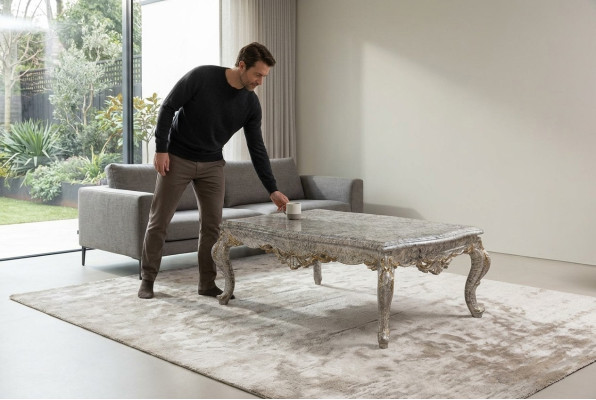 Luxus Wohnzimmertisch Couchtisch Sofatisch Klassische Beistelltisch Abstelltisch