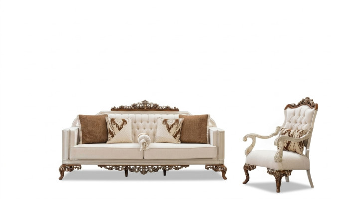 Sofagarnitur 3+1 Sitzer Sofa Couch Garnituren Sofas Polster Stoff Textil