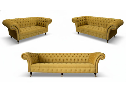 Sofagarnitur 3+2+2 Sitzer Set Design Sofa Polster Couchen Modern Garnitur