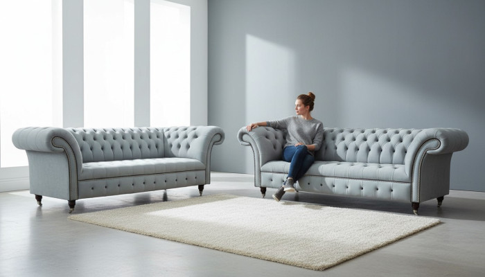 Designer Wohnzimmer Set 2x 3 Sitzer Sofas Luxus Wohnzimmer Set Möbel