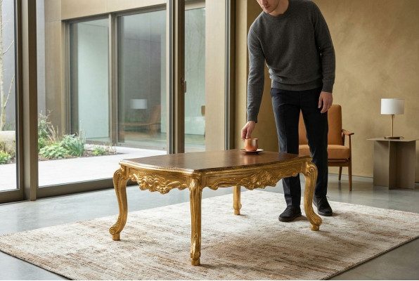 Couchtisch 110x85 Tisch Möbel Einrichtung Holztische Klassische Möbel
