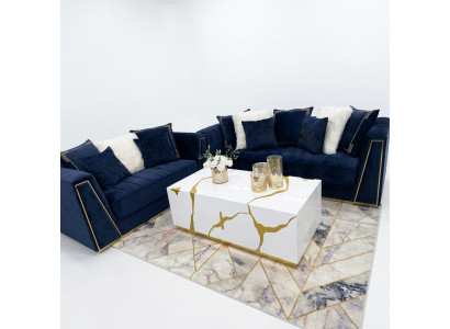 Medusa Couch Set Garnitur 3+2 Sofa Sofagarnituren Couchen Sitzmöbel Stoff