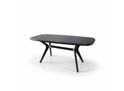 Schwarzer Esstisch 160x85 Esszimmer Tisch Esstische Tische Möbel Holz
