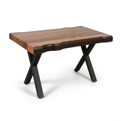 Holz Couchtisch auf schwarzen Beinen für Ihr Wohnzimmer Original Designmodell