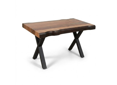 Holz Couchtisch auf schwarzen Beinen für Ihr Wohnzimmer Original Designmodell