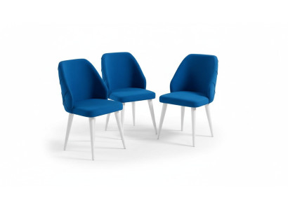 Esszimmer Möbel 4x Stühle Luxus Designer Einrichtungs Blau