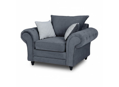 Fernsehe Sessel Einsitzer Chesterfield Couch Sofa Polster Möbel Samt