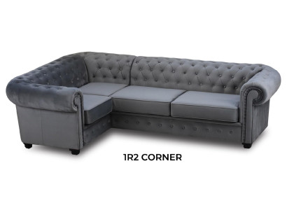 Chesterfield Sofa Couch Polster Möbel Eckgarnitur Sofas Couchen Stoff Textil