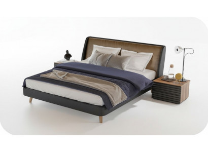 Schlafzimmer Set Bett 2x Nachttisch Komplette Möbel Betten Walnuss Natur