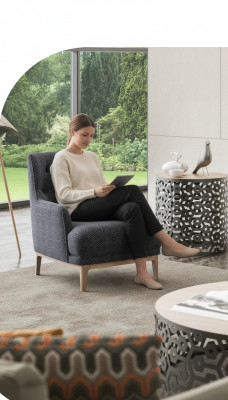 Wohnzimmer Sessel Moderner Cocktailsessel Einsitzer Polstersessel Lounge Club