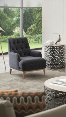Wohnzimmer Sessel Moderner Cocktailsessel Einsitzer Polstersessel Lounge Club