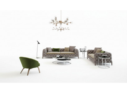 Chesterfield Sofagarnitur Viersitzer Sofas Luxus Couchen Sessel Möbel Sofa