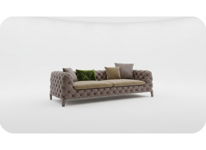 Tauper Chesterfield Dreisitzer Luxus Modernes Sofa Stil Wohnzimmermöbel