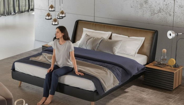 Moderner Holz Nachttisch Ablagetisch Kleiner Beistelltisch Schlafzimmer