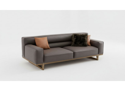 Grauer Dreisitzer Moderne Luxus Couch Wohnzimmermöbel Wohnzimmer Sofa