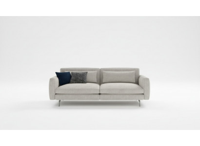 Dreisitzer Couch Moderne Wohnzimmermöbel Textil Sofas Grau Modern Stil