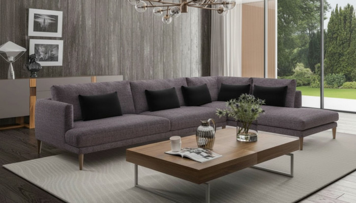 Wohnlandschaft Sofa Ecksofas L-Form Textilmöbel Moderne Einrichtung