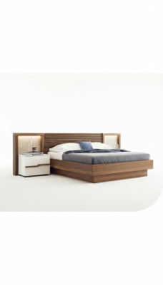 Walnuss Natur Nachttisch Schlafzimmer Beistelltische Luxus