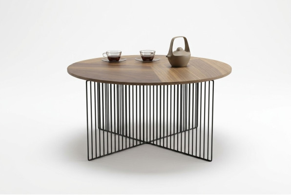 Moderner Wohnzimmer Couchtisch Braun Echtholz Möbel Luxus Ablagetischen
