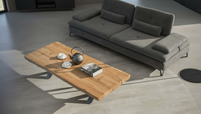 Echtholz Couchtisch Rechteckiger Tisch Teetisch Wohnzimmertisch Modern