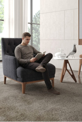 Nussbaum Naturholz zeitgenössischen Stil Couchtisch luxuriös Tisch Couchtische