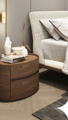 Designer Holz Nachttisch Modernes Design Echtholz Schlafzimmer Möbel