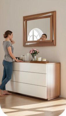 Weiß Braune Schlafzimmerkommode Luxus Konsole Stauraum Edle Echtholzmöbel