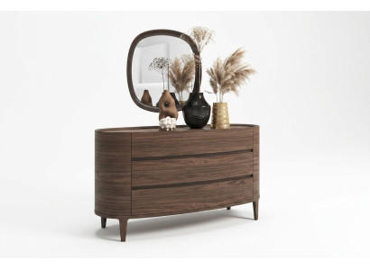 Braune Designer-Kommode im modernen Stil mit Stauraum Schlafzimmermöbel